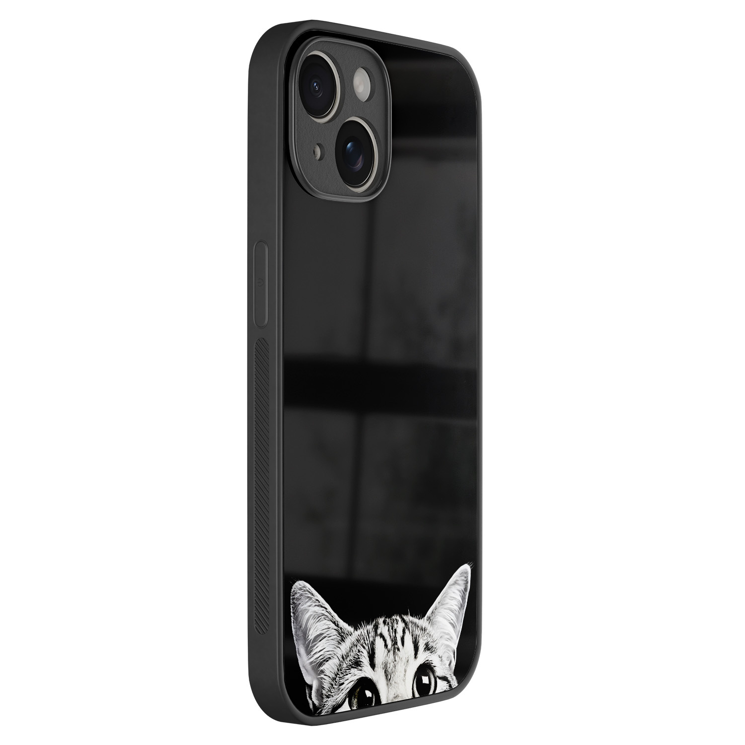 TMK iPhone 14 glazen hardcase - Kat kiekeboe
