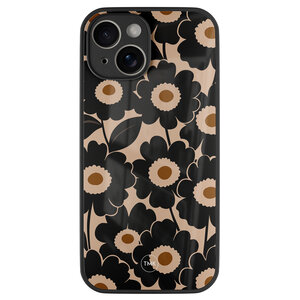 Casevibes iPhone 14 glazen hardcase - Bloom luxe