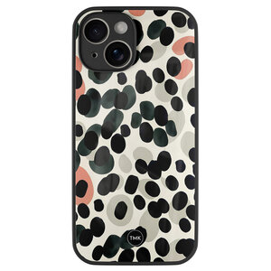 TMK iPhone 14 glazen hardcase - Modern dots