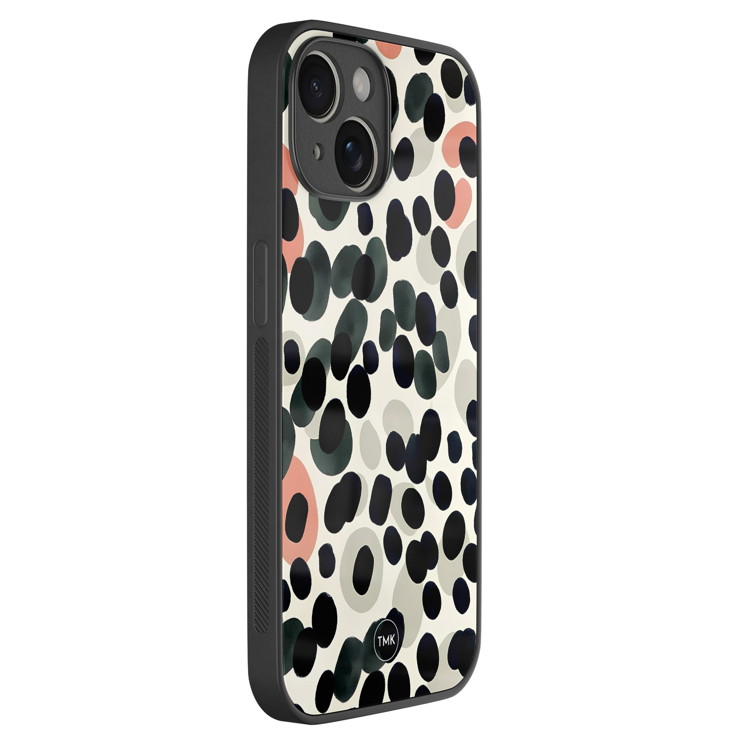TMK iPhone 14 glazen hardcase - Modern dots