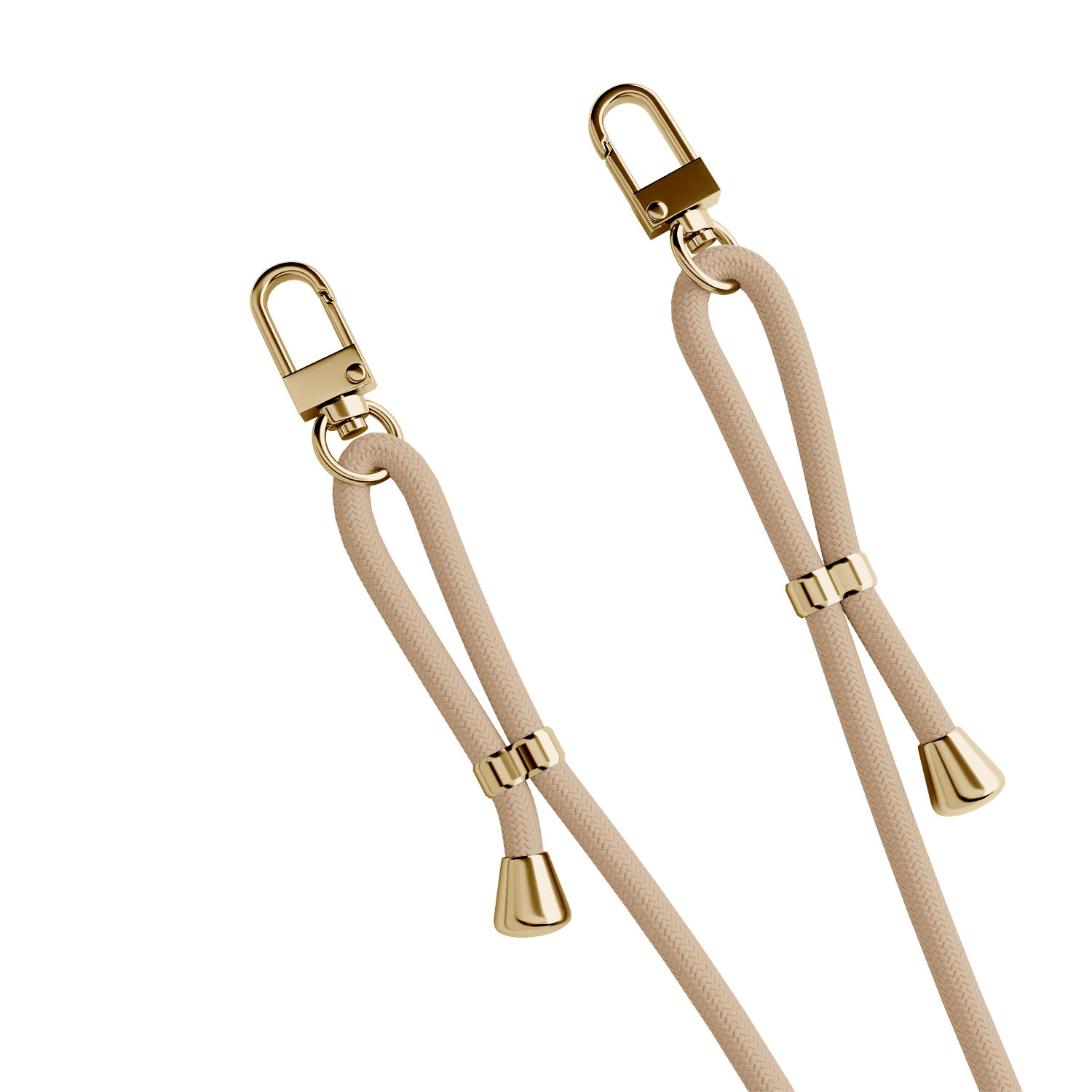 TMK iPhone 16 Pro hoesje met beige koord - Giraffen