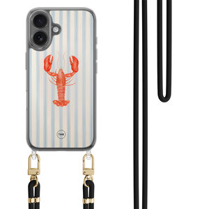 TMK iPhone 16 hoesje met zwart koord - Kreeft