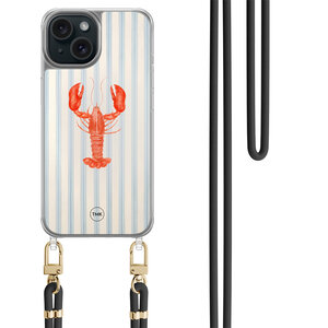 TMK iPhone 15 hoesje met zwart koord - Kreeft