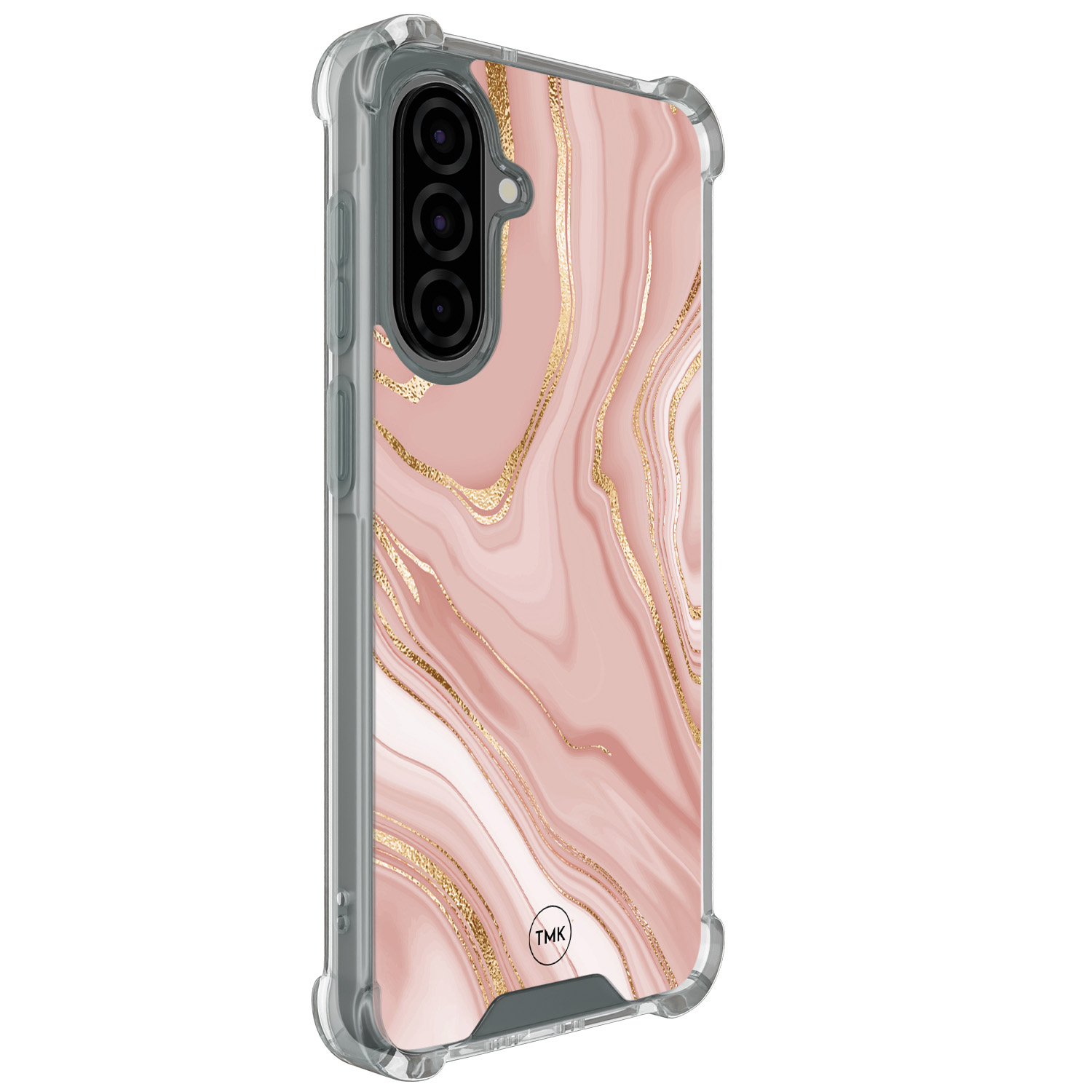 TMK Samsung Galaxy A56 shockproof hoesje - Rose marble