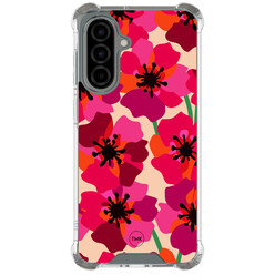 TMK Samsung Galaxy A56 shockproof hoesje - Pink floral bliss