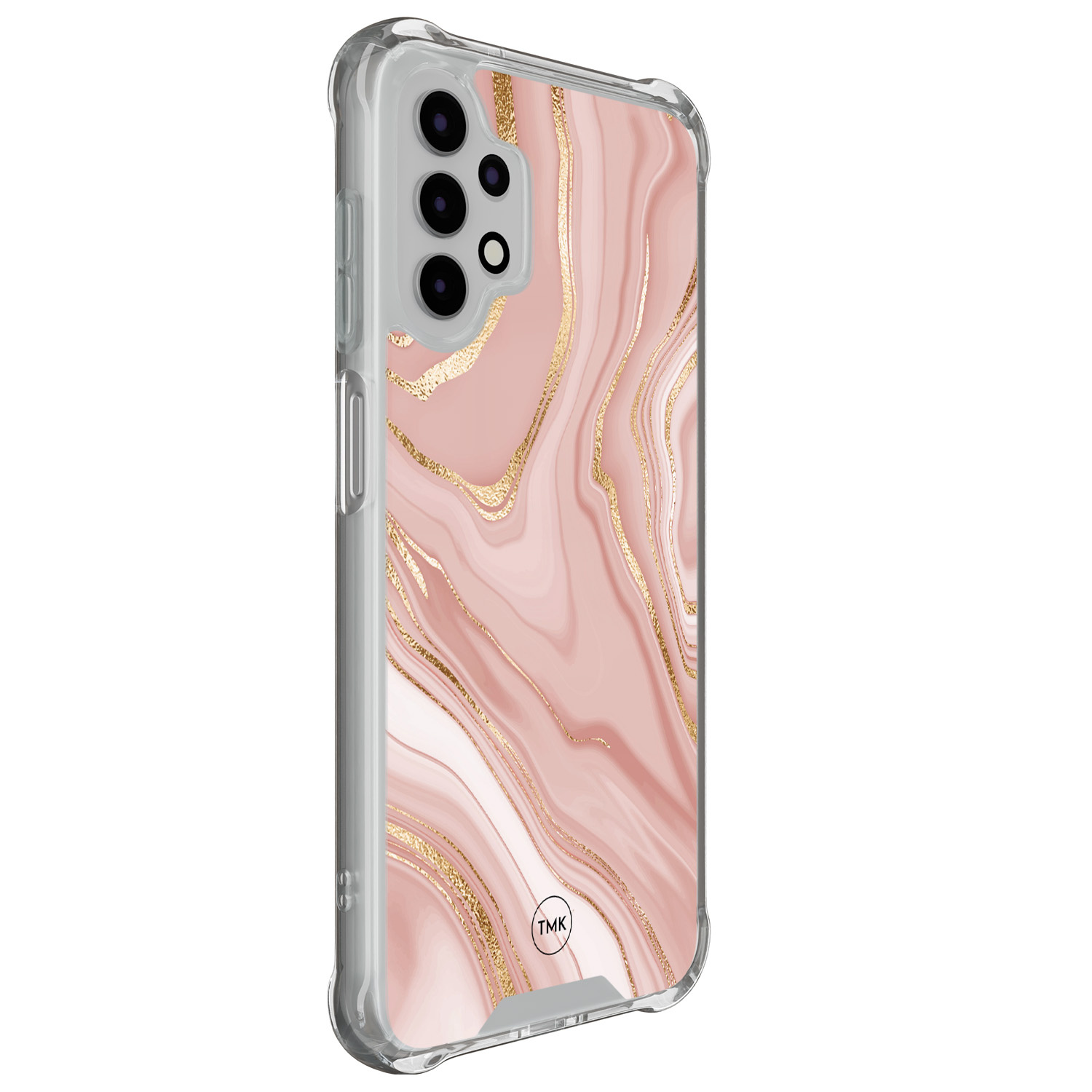 TMK Samsung Galaxy A13 4G shockproof hoesje - Rose marble