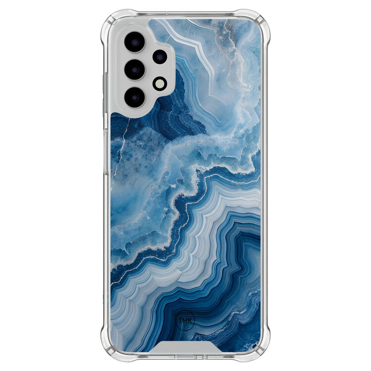 TMK Samsung Galaxy A13 4G shockproof hoesje - Skystone marble