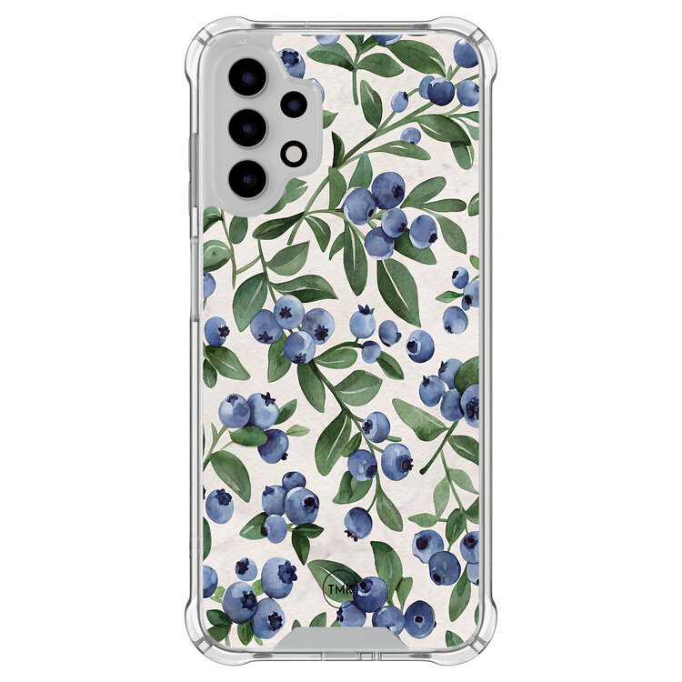 TMK Samsung Galaxy A13 4G shockproof hoesje - Blueberries