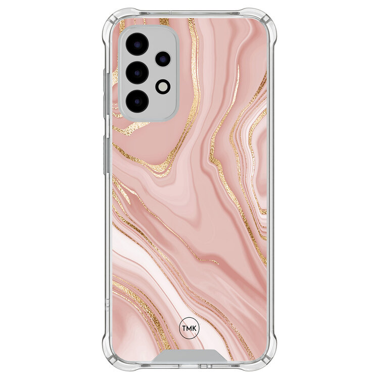 TMK Samsung Galaxy A52(s) shockproof hoesje - Rose marble