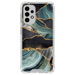 TMK Samsung Galaxy A52(s) shockproof hoesje - Marble jade stone