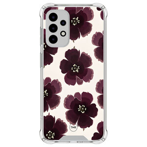 Casevibes Samsung Galaxy A52(s) shockproof hoesje - Burgundy flowers