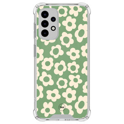 TMK Samsung Galaxy A52(s) shockproof hoesje - Retro cute flowers