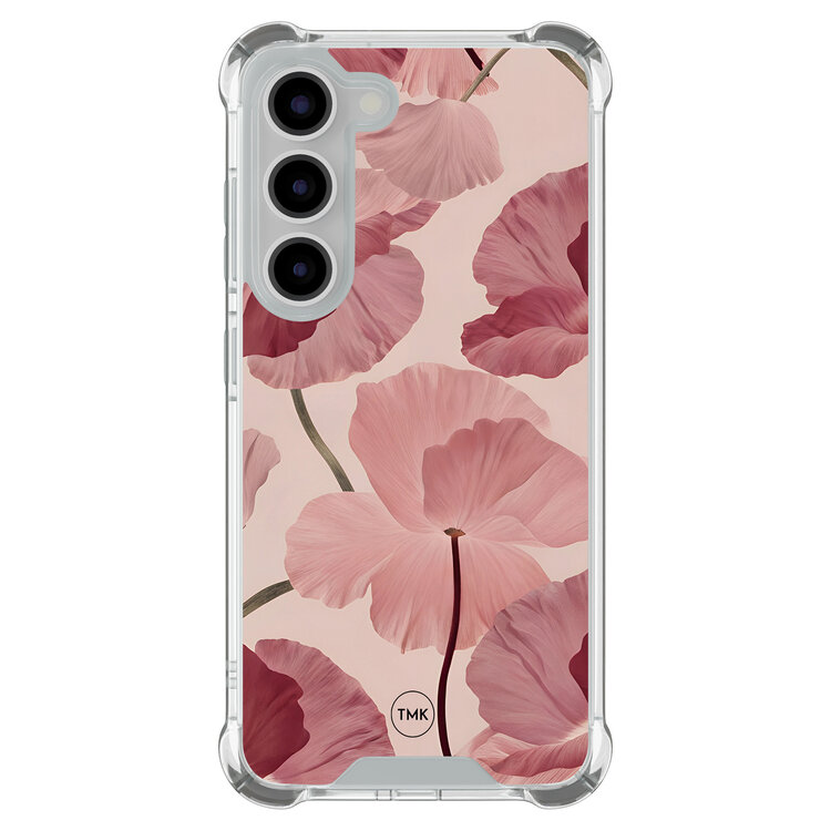 TMK Samsung Galaxy S23 shockproof hoesje - Vintage blossom