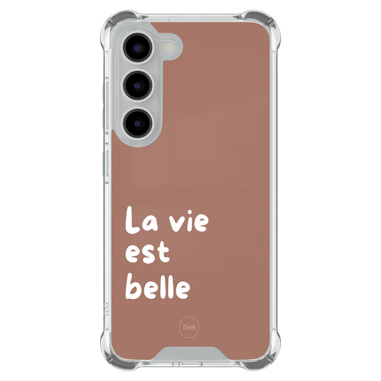 Casevibes Samsung Galaxy S23 shockproof hoesje - La vie est belle