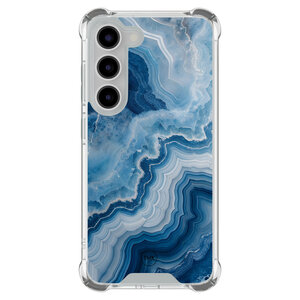Casevibes Samsung Galaxy S23 shockproof hoesje - Skystone marble