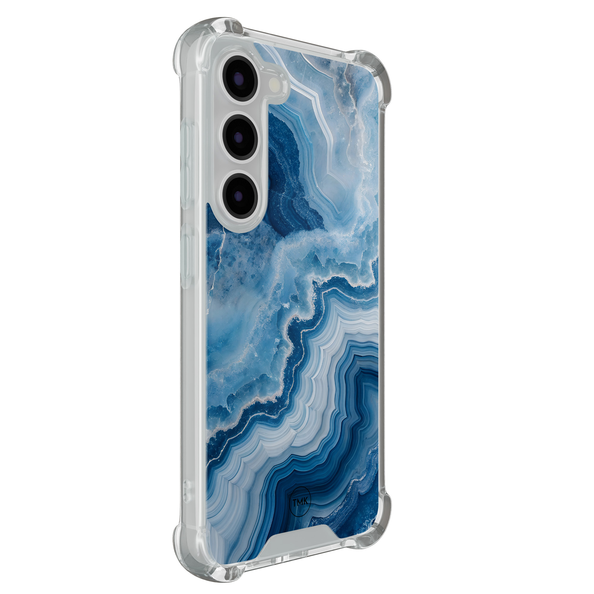 TMK Samsung Galaxy S23 shockproof hoesje - Skystone marble