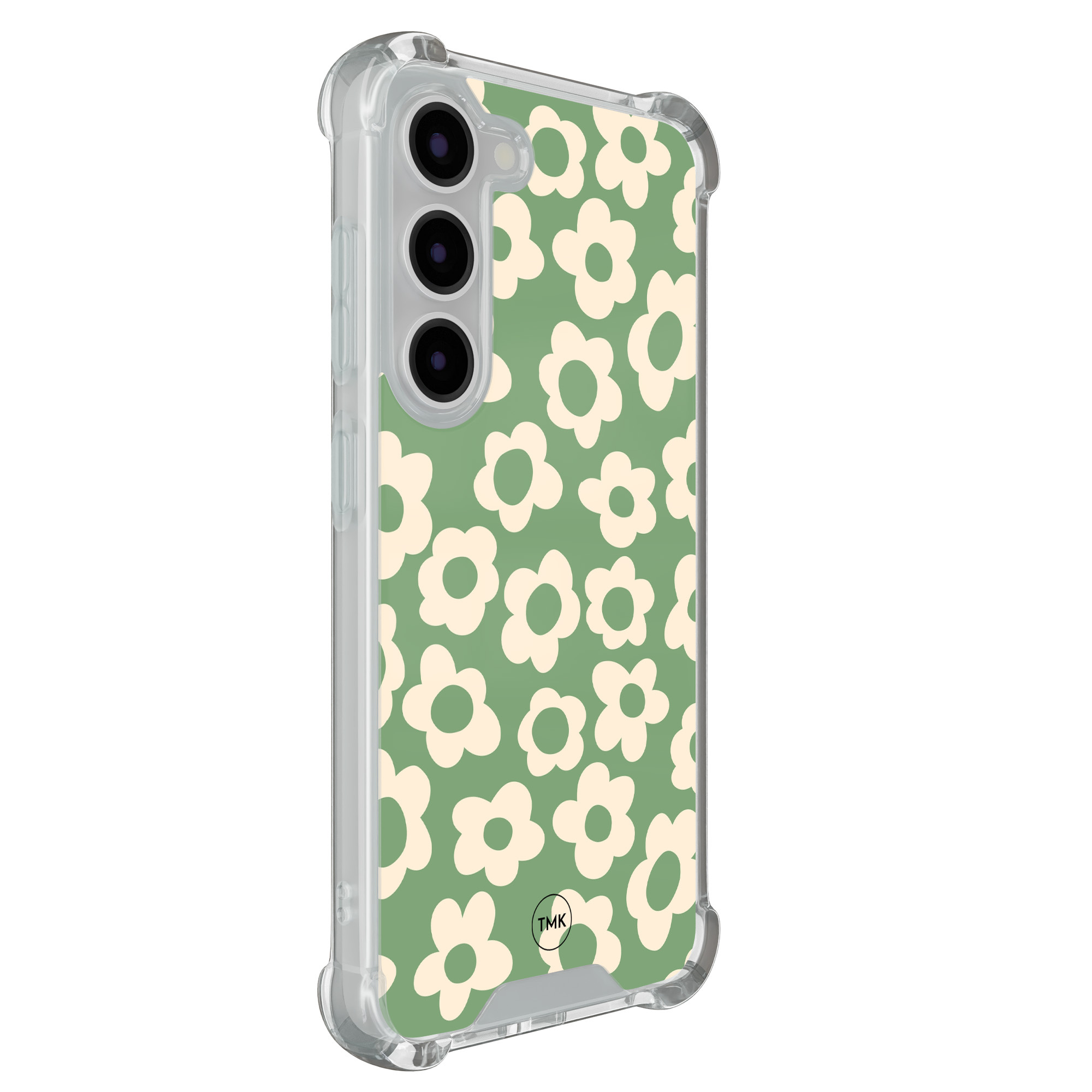 TMK Samsung Galaxy S23 shockproof hoesje - Retro cute flowers