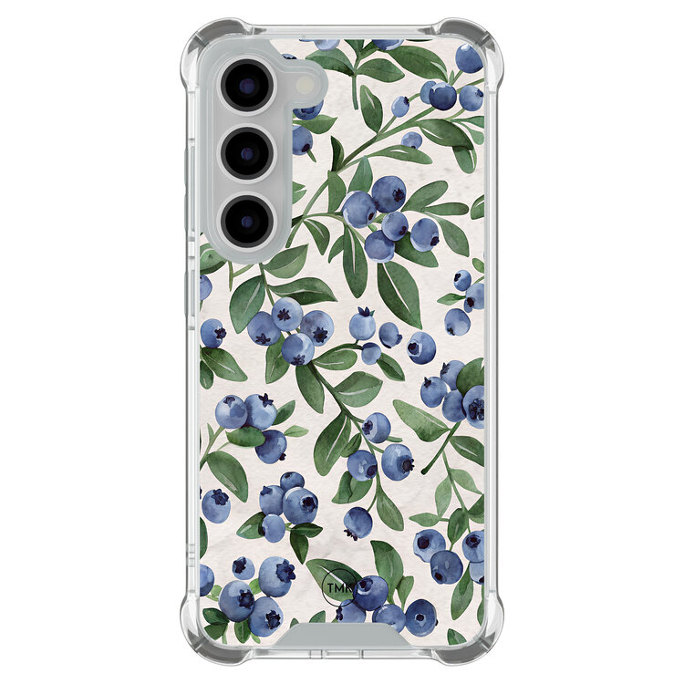 Casevibes Samsung Galaxy S23 shockproof hoesje - Blueberries