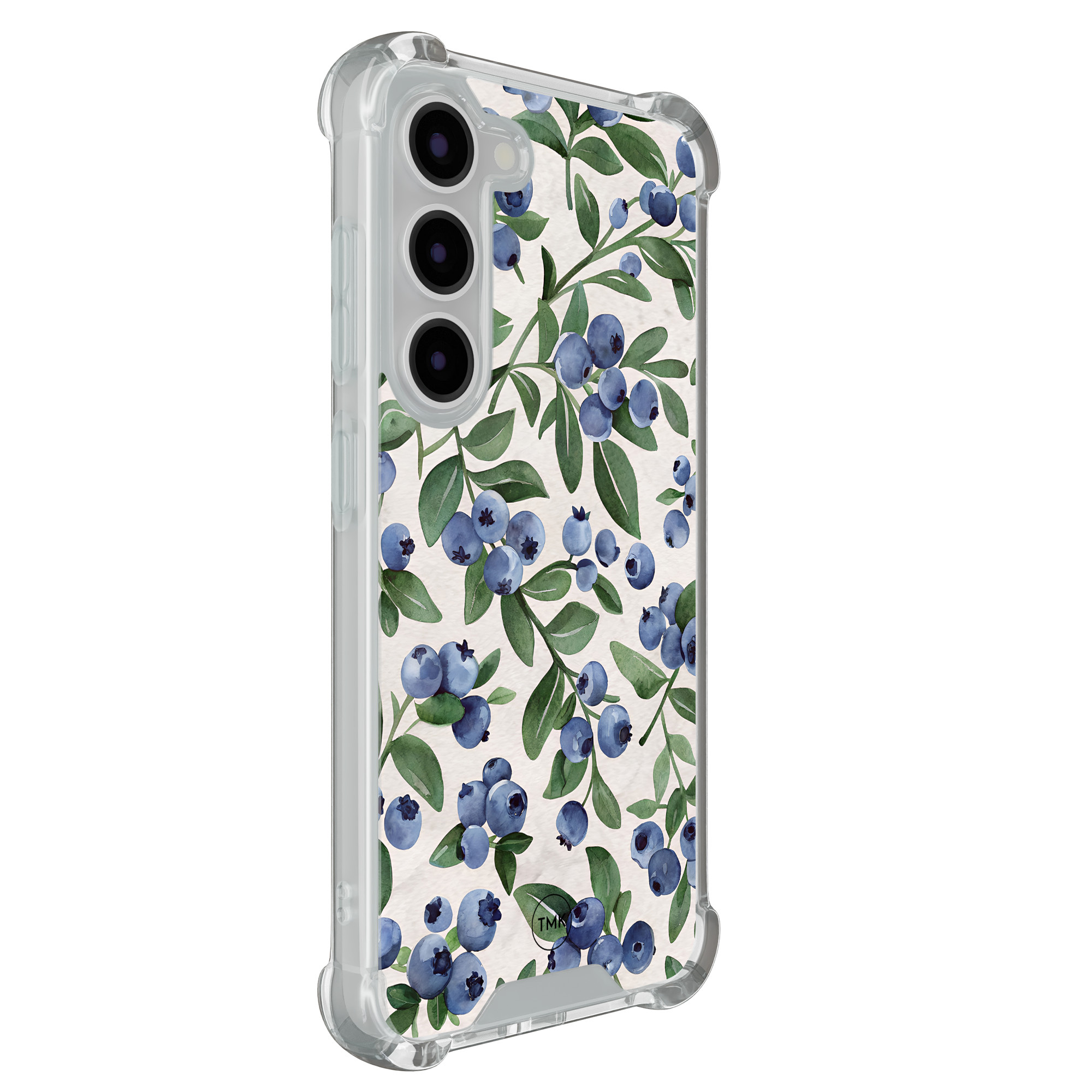 TMK Samsung Galaxy S23 shockproof hoesje - Blueberries