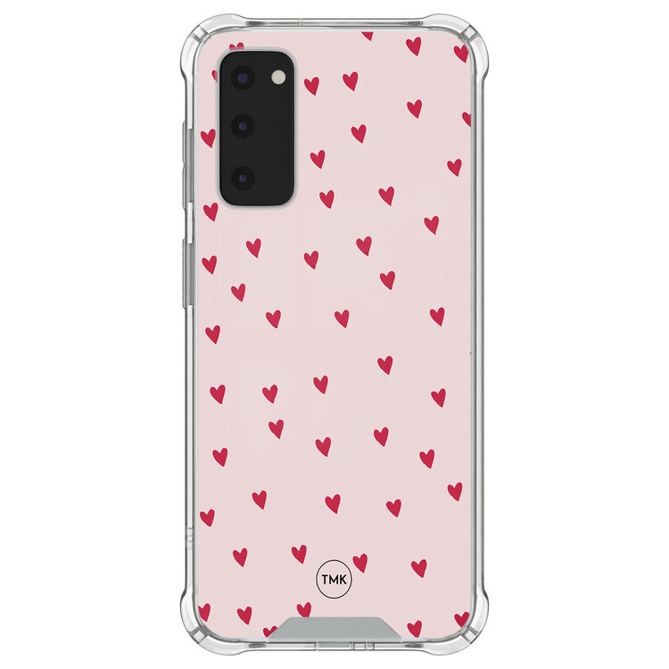 Casevibes Samsung Galaxy S20 FE shockproof hoesje - Cute hearts