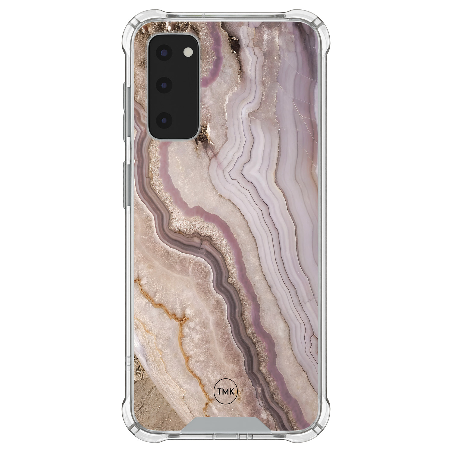 TMK Samsung Galaxy S20 FE shockproof hoesje - Blush marble