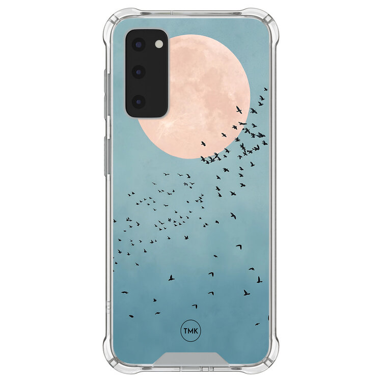 Casevibes Samsung Galaxy S20 FE shockproof hoesje - Moon birds