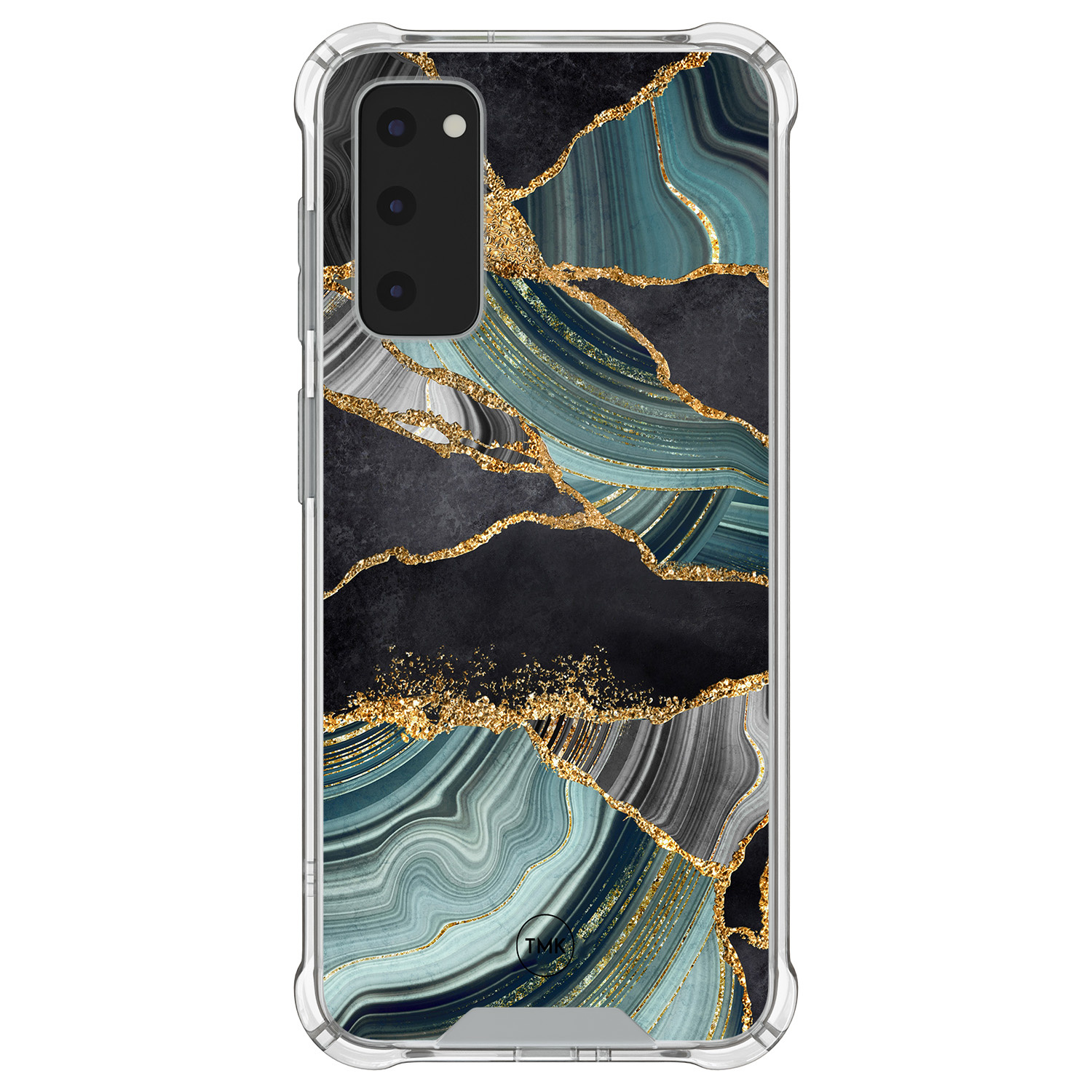 TMK Samsung Galaxy S20 FE shockproof hoesje - Marble jade stone