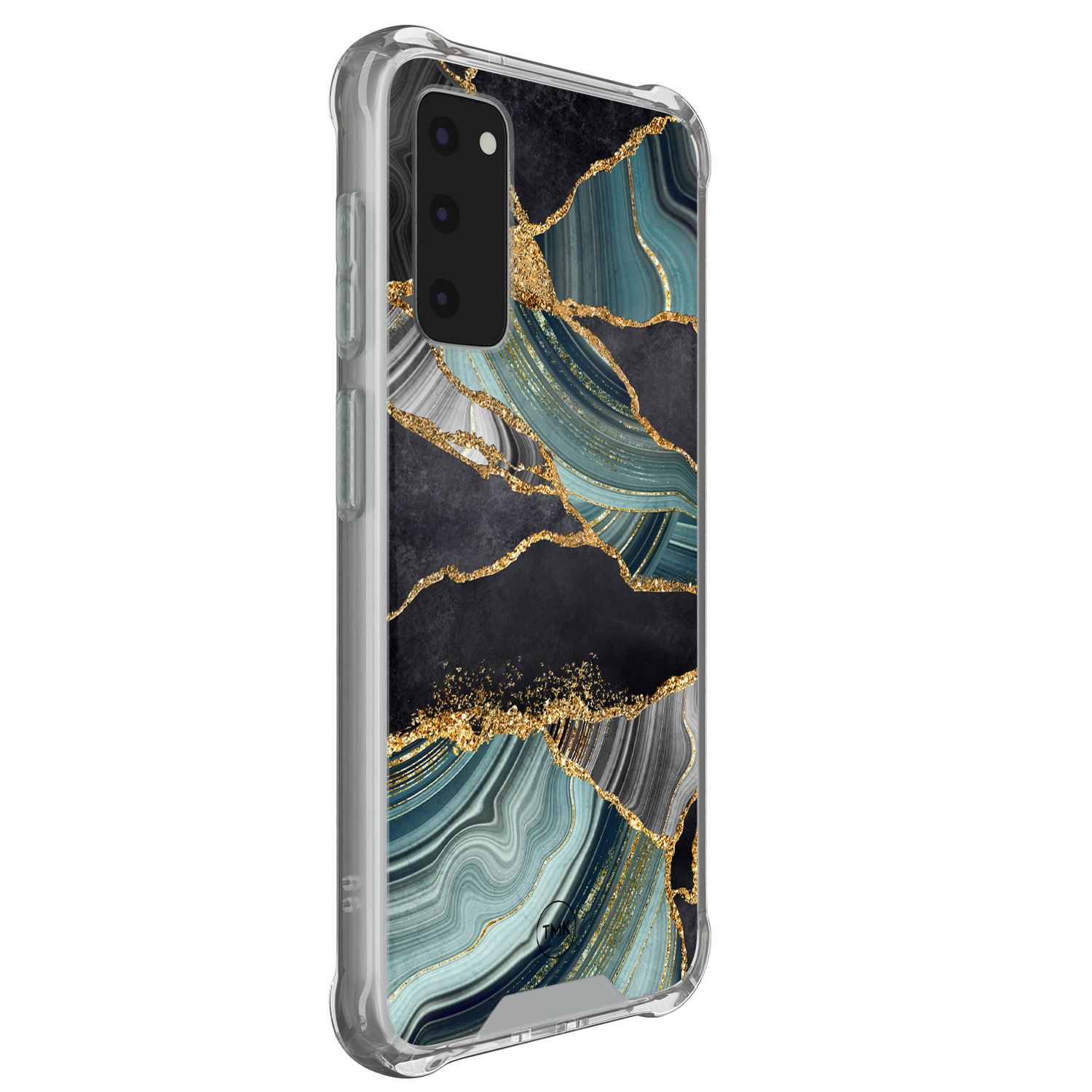 TMK Samsung Galaxy S20 FE shockproof hoesje - Marble jade stone