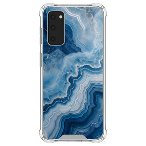 TMK Samsung Galaxy S20 FE shockproof hoesje - Skystone marble