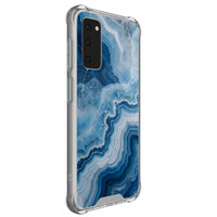 TMK Samsung Galaxy S20 FE shockproof hoesje - Skystone marble