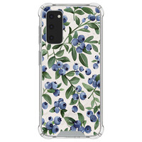 TMK Samsung Galaxy S20 FE shockproof hoesje - Blueberries