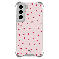 TMK Samsung Galaxy S22 shockproof hoesje - Cute hearts