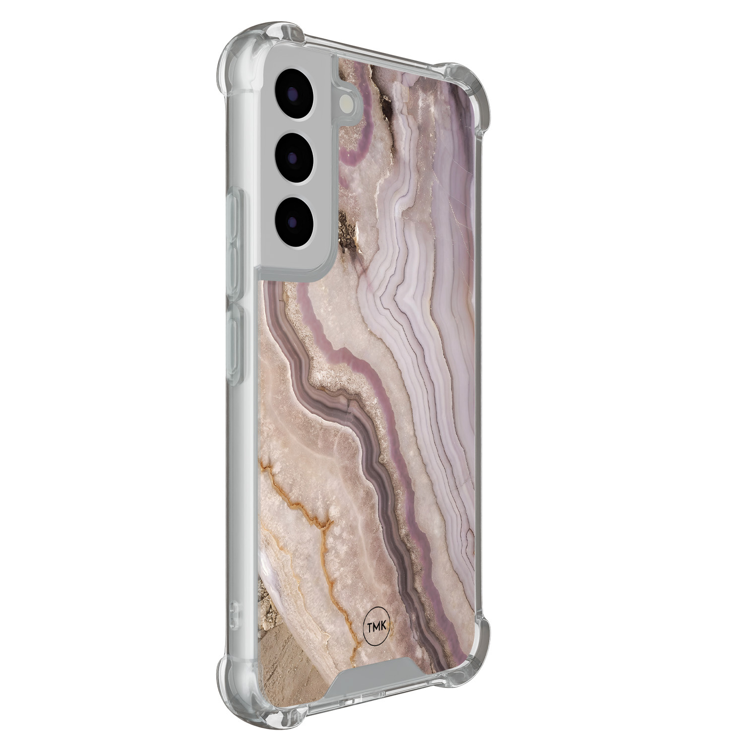 TMK Samsung Galaxy S22 shockproof hoesje - Blush marble
