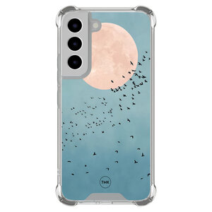 TMK Samsung Galaxy S22 shockproof hoesje - Moon birds