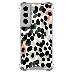 TMK Samsung Galaxy S22 shockproof hoesje - Modern dots