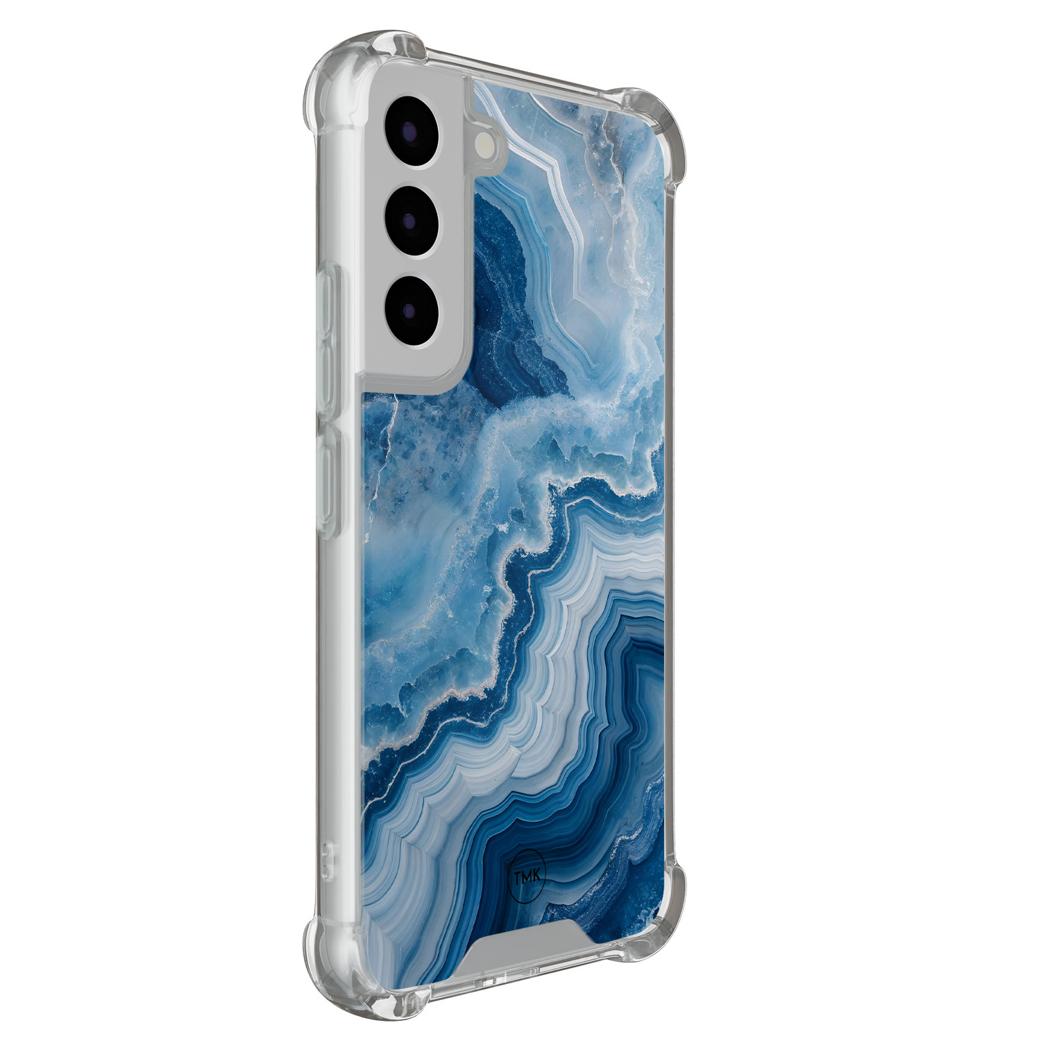 TMK Samsung Galaxy S22 shockproof hoesje - Skystone marble