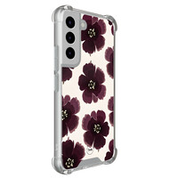 TMK Samsung Galaxy S22 shockproof hoesje - Burgundy flowers
