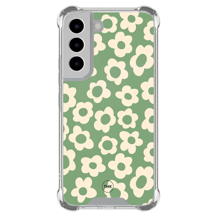 Casevibes Samsung Galaxy S22 shockproof hoesje - Retro cute flowers