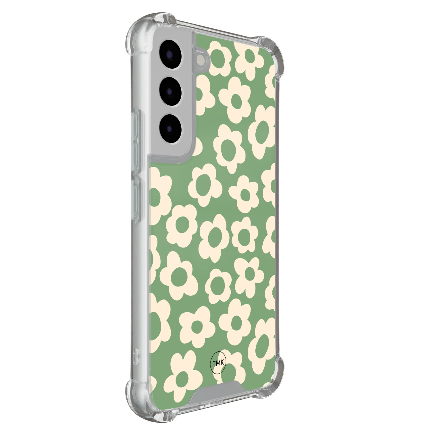 TMK Samsung Galaxy S22 shockproof hoesje - Retro cute flowers