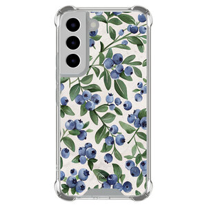 TMK Samsung Galaxy S22 shockproof hoesje - Blueberries