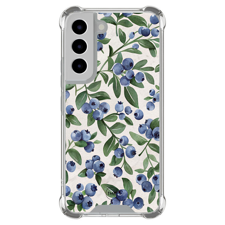 Casevibes Samsung Galaxy S22 shockproof hoesje - Blueberries