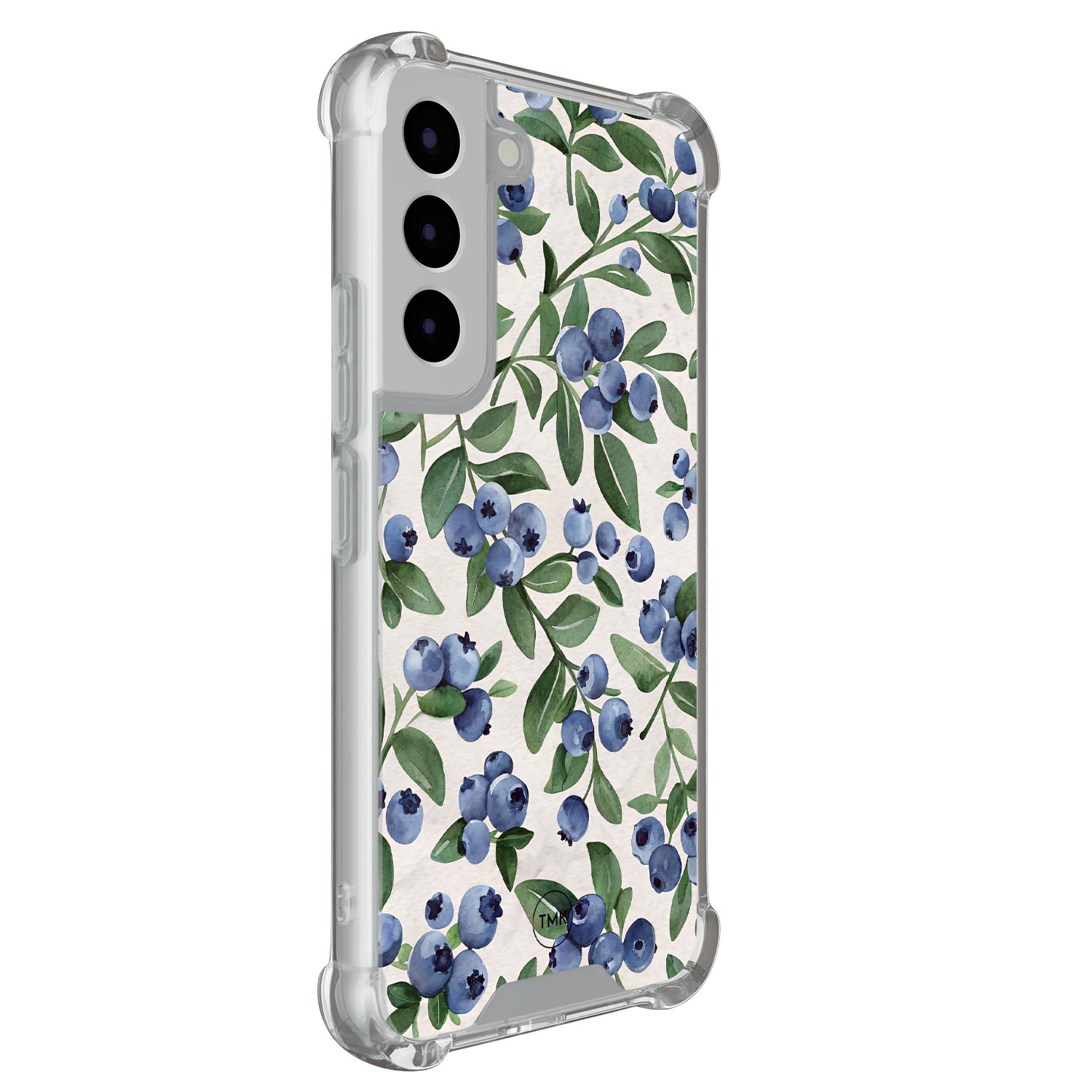 TMK Samsung Galaxy S22 shockproof hoesje - Blueberries