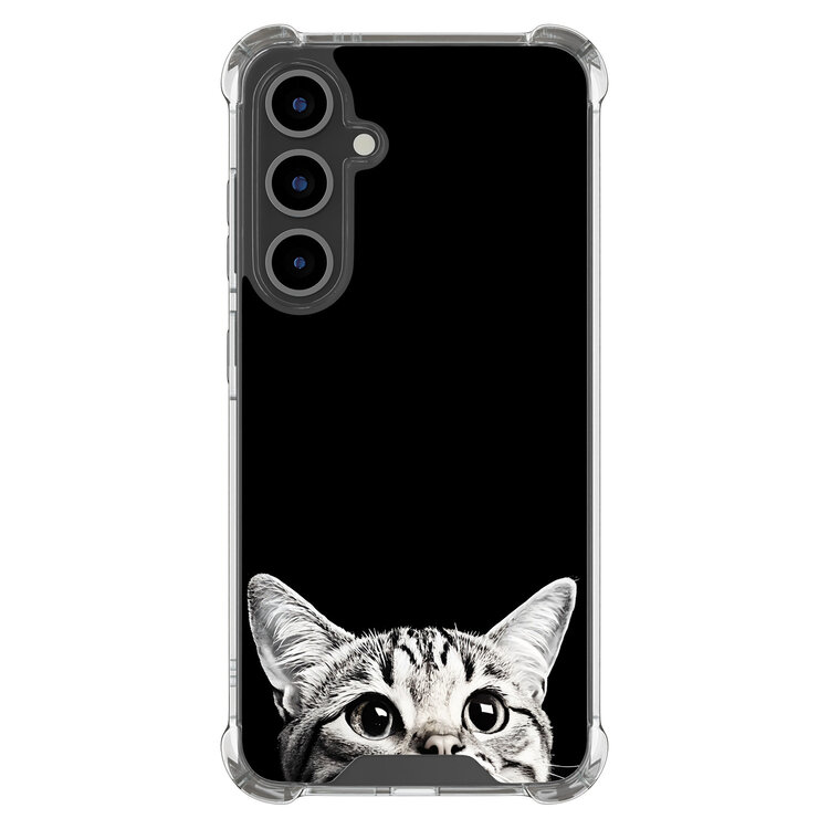 Casevibes Samsung Galaxy S24 FE shockproof hoesje - Kat kiekeboe