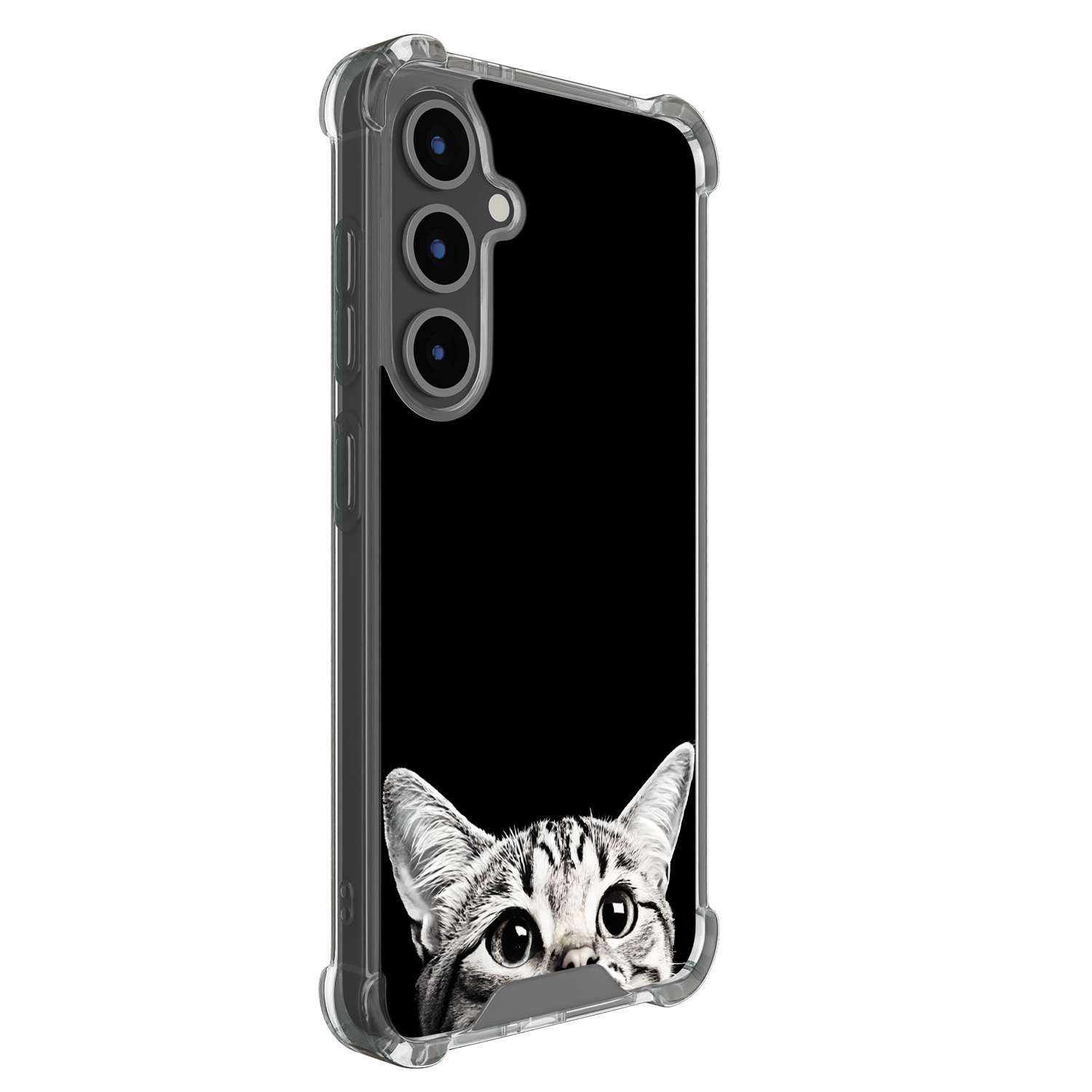 TMK Samsung Galaxy S24 FE shockproof hoesje - Kat kiekeboe