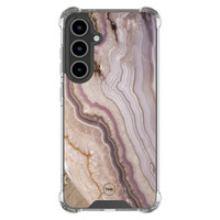 TMK Samsung Galaxy S24 FE shockproof hoesje - Blush marble