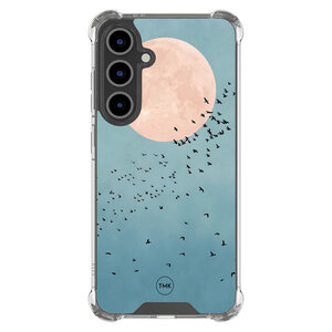 TMK Samsung Galaxy S24 FE shockproof hoesje - Moon birds