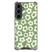 TMK Samsung Galaxy S24 FE shockproof hoesje - Retro cute flowers