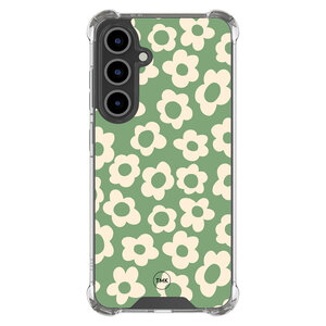 Casevibes Samsung Galaxy S24 FE shockproof hoesje - Retro cute flowers