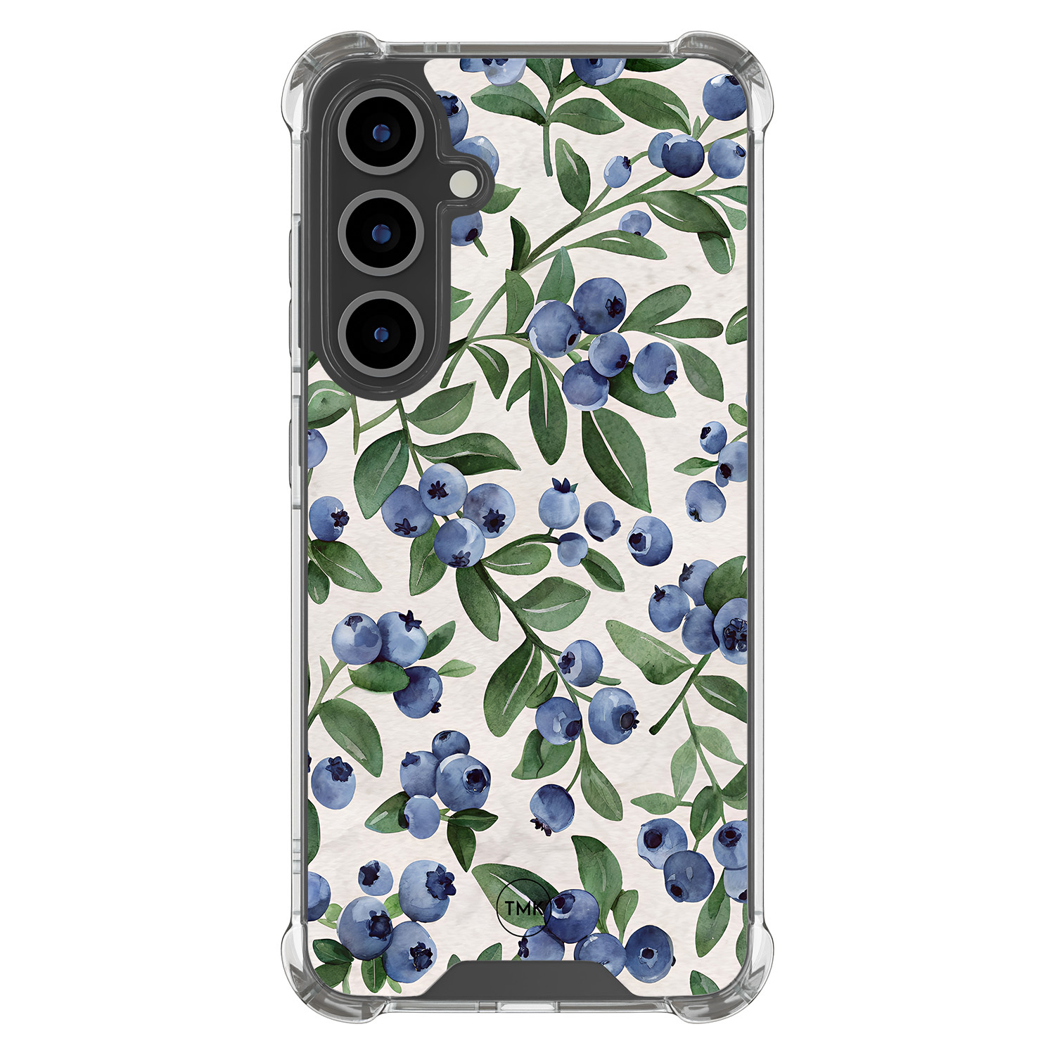 TMK Samsung Galaxy S24 FE shockproof hoesje - Blueberries