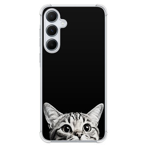 Casevibes Samsung Galaxy A55 shockproof hoesje - Kat kiekeboe